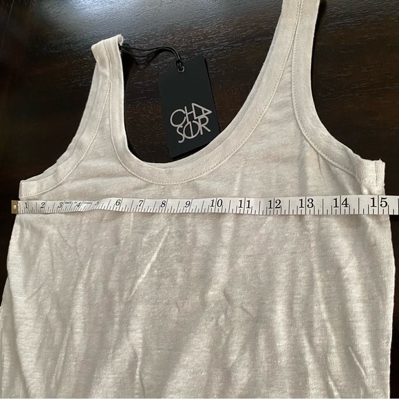Chaser NWT Montauk Sleeveless White Tee Small - Picture 5 of 6